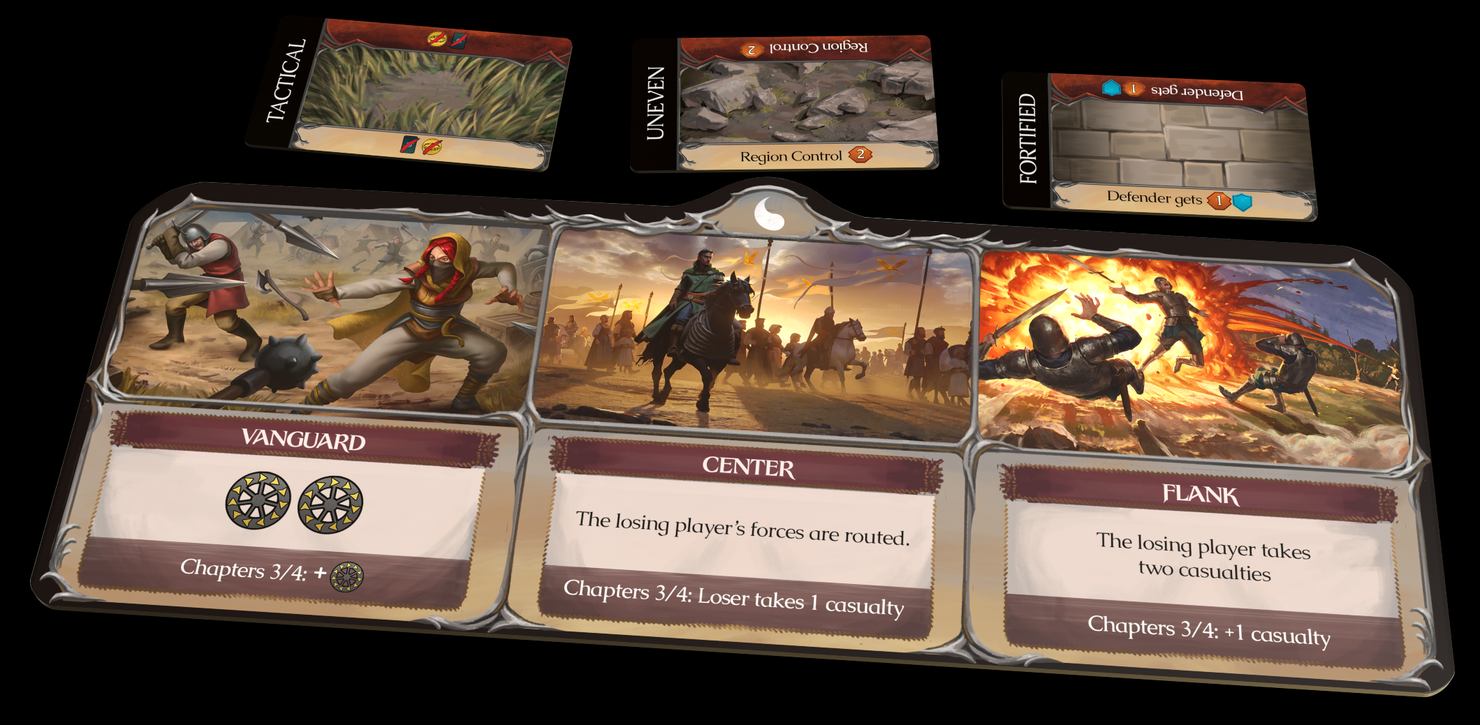 Resolving control on the battle board