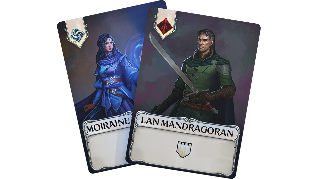 Ally cards carry the five skill icons that build your Pattern.