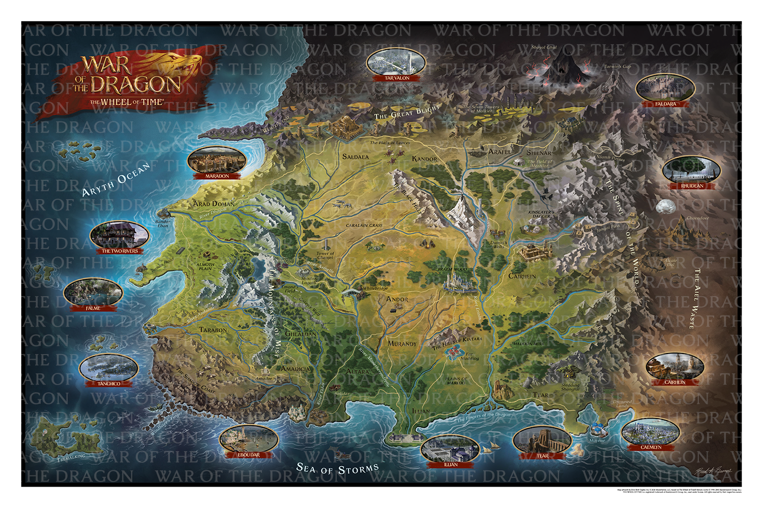 War of the Dragon: The Wheel of Time key art print